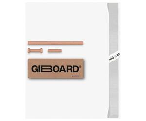 Gibbon Giboard Webbing Set - Kit Sangle de Rechange + Système de Tension Lock & Roll Inclus - Collection Pure White (Blanc Uni) - Compatible Toutes Planches