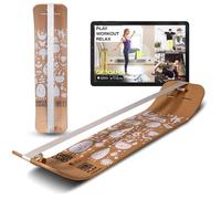 GIBBON Kit de giboard - Play White - Planche d'équilibre innovante de 106 cm - Entraînement interactif avec application - Pour la maison ou les déplacements - Idéal pour les figures et les