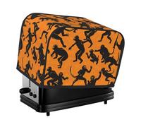 Gibbon Monkey Housse de grille-pain matelassée anti-poussière pour machine à pain 2 tranches de machine à pain lavable pour petit appareil de cuisine