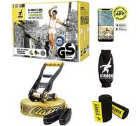 Gibbon Slacklines Classic Line Mit Treewear Slackline Complet Mixte, Jaune, 25mt
