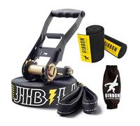 Gibbon Slacklines Jibline avec Treewear Slackline Noir M