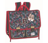 Gibecière BENSIMON Flowers & Glitters 38cm 2 cmpts 38x33x13cm Sérigraphié coloris fleuri