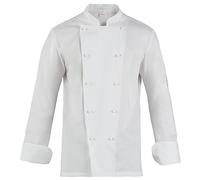 GIBLOR'S Adriano Veste de chef Homme, Blanc, M