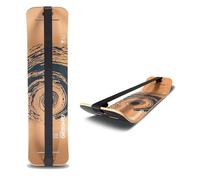 Gibbon Giboard Set Active Black - Planche d'Équilibre Slackline Complète - Inclus Sangle & Système de Tension - Bois de Hêtre FSC - Design Noir pour Fitness & Training