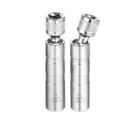 GIBOHOM Douille Bougie 14mm & 16mm, 2 Pièces Cle a Bougie Magnétique, Universelle 12 Pans 3/8 Pouces Clés à Bougie, Outil de Retrait de Bougie D'allumage, pour Voitures
