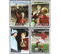 Gibraltar 1006-1009 (complète.Edition.) Neuf avec Gomme Originale ** MNH 2002 Football (Timbres pour Les collectionneurs) Football