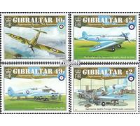Gibraltar 1443-1446 (complète.Edition.) Neuf avec Gomme Originale ** MNH 2011 Spitfire Aéronefs (Timbres pour Les collectionneurs) Militaire/Chevalier