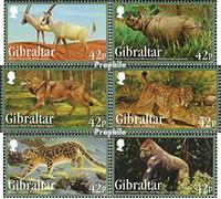 Gibraltar 1508-1513 (complète.Edition.) Neuf avec Gomme Originale ** MNH 2012 en Danger espèces animales (Timbres pour Les collectionneurs) Autres mammifères (singes/Dinosaures/éléphants...)
