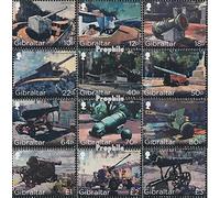 Gibraltar 1842-1853 (complète.Edition.) Neuf avec Gomme Originale ** MNH 2018 canons (Timbres pour Les collectionneurs) Militaire/Chevalier