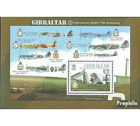 Gibraltar Bloc 103 (complète.Edition.) Neuf avec Gomme Originale ** MNH 2011 Spitfire Aéronefs (Timbres pour Les collectionneurs) Militaire/Chevalier