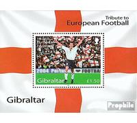 Gibraltar Bloc 60 (complète.Edition.) Neuf avec Gomme Originale ** MNH 2004 Football em (Timbres pour Les collectionneurs) Football