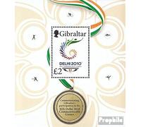 Gibraltar Bloc 96 (complète.Edition.) Neuf avec Gomme Originale ** MNH 2010 Commonwealth Jeux (Timbres pour Les collectionneurs) Autres Sports