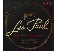 GIBSON ACCESSORIES Cordes Les Paul Premium Electric Ultra-Light 09-11-16-24-32-42, pour guitare électrique (SEG-LES9)