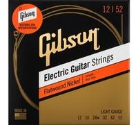 Gibson Accessories Flatwound Nickel Light 12-52 Jeux électriques filet plat G