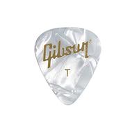 GIBSON ACCESSORIES Médiators White Pearl Picks, pack de 12, Thin (APRW12-74T)