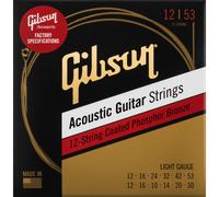 GIBSON Ensemble De Cordes En Bronze Phosphoré Revêtu 12 Cords Léger