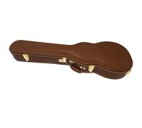 Gibson Les Paul Étui de guitare électrique de qualité supérieure avec intérieur en peluche, étui rigide en cuir imperméable, compartiment de rangement, A-Marron