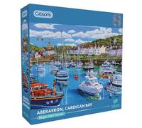 Gibsons Aberaeron Cardigan Bay - Puzzle 1000 pièces - Bateaux du Pays de Galles - Puzzle durable pour adultes et adolescents - Planche 100 % recyclée de qualité supérieure - Cadeau idéal | Gibsons