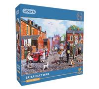 Gibsons Britain at War Puzzle de 500 pièces pour adultes et adolescents - Œuvre d'art nostalgique en temps de guerre par Kevin Walsh - Puzzle durable de qualité supérieure