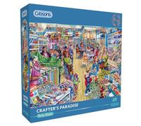 Gibsons Crafters Paradise Puzzle de 1000 pièces pour adultes - Beau artisanat coloré - Hobby Shop - Durable - Planche 100 % recyclée - Cadeau idéal - Gibsons Games