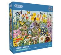 Gibsons - Puzzle 1000 pièces Fairy Garden - Fleurs colorées, durable, planche 100% recyclée