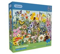 Gibsons – Puzzle Fairy Garden – 500 pièces XL – Fleur colorée – Planche 100% recyclée – Pour adultes