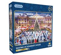 Gibsons Games B Corp | Puzzle de 1000 pièces | Noël, patinage sur glace d'hiver | Puzzle durable pour adultes | Planche 100 % recyclée de qualité supérieure | Excellent cadeau pour adultes | Gibsons