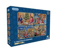 Gibsons Games B Corp - A Christmas Age 8+ to Remember - Puzzle de 4 x 500 pièces - Puzzle durable pour adultes - Planche 100 % recyclée de qualité supérieure - Cadeau idéal pour adultes