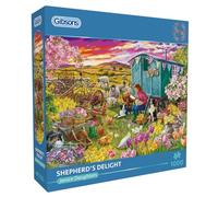 Gibsons Gibsons Games Puzzle de 1000 pièces avec animaux de la ferme traditionnels à contre-côté | Puzzle durable pour adultes et adolescents | Planche 100 % recyclée de qualité supérieure | Excellent