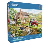 Gibsons Macneil Farm Puzzle de 1000 pièces pour adultes - Campagne traditionnelle - Vie à la ferme et animaux - Pièces épaisses et durables - 100 % recyclé - Cadeau idéal par Gibsons Games