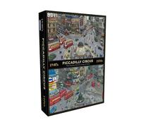 Gibsons Puzzle Piccadilly Circus Through the Decades – 1000 pièces, Monument de Londres, durable
