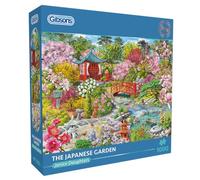 Gibsons Puzzle The Japanese Garden de 1000 pièces, belle pagode japonaise, œuvre d'art colorée pour adultes | Planche durable 100 % recyclée | Excellent cadeau | Gibsons Games