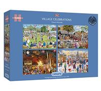 Gibsons Puzzle 4 x 500 pièces : Fêtes de Village