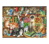 GIBSONS Puzzle Les chats dans les livres 1000 pièces