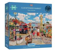 GIBSONS Puzzle Marché sous la Tour de l'Horloge 1000 pièces