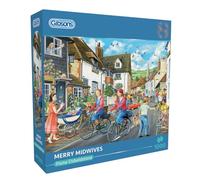 Gibsons Puzzle Merry Midwives de 1000 pièces,Puzzle nostalgique,Puzzle durable pour adultes,Planche 100 % recyclée de qualité supérieure,Excellent cadeau pour adultes G6401