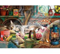 Puzzle 1000 pièces - Snoozing in the shed
