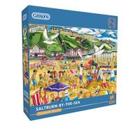 Gibsons Saltburn-by-the-Sea - Puzzle de 500 pièces - Belle œuvre d'art colorée - Puzzle durable pour adultes et adolescents - Planche 100 % recyclée - Excellent cadeau - Jeux Gibsons