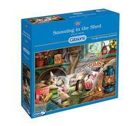 Puzzle 1000 pièces - Snoozing in the shed