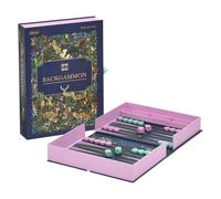 Gibsons The Art File Backgammon - Jeu de société de luxe en bois avec motif de forêt - 2 joueurs, à partir de 6 ans - Jeu de stratégie classique avec dés et dames - Cadeau britannique haut de gamme