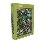 Gibsons & The Art File - Winged Wonders Puzzle 1000 Pièces - Insectes et Papillons Colorés - Dimensions 68 x 49 cm
