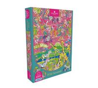 Gibsons - Wild Savannah Puzzle 1000 Pièces pour Adulte - Puzzle de 1000 pièces où zèbres et girafes parcourent Un Paysage - Dimensions 68 x 49 cm - Fabriqué au Royaume Uni