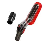 GIBTOOL Brosse à épousseter Souple et Flexible et Adaptateur de 35 mm à 32 mm, Parfait pour Nettoyer Les Meubles et Les Fixations de Plafond VAC pour Tuyau Standard de 3,8 cm ou 4,5 cm