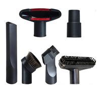 GIBTOOL LG Lot de 6 accessoires universels pour aspirateur - Kit de nettoyage - Buse et suceur plat pour tuyau standard de 3,2 cm et 4,5 cm