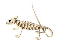 gibxiyza Décoration d'Halloween - Mini squelette en os articulé - Rat - Chien araignée - Chat - Hibou - Figurine pour maison hantée - Décoration de fête d'Halloween - Extérieur et intérieur
