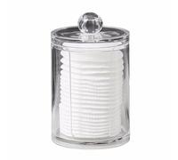 GIBZ Boîte de Rangement Coton Tige avec Couvercle Distributeur Coton Demaquillant pour Bureau de Vanité Salle de Bain Comptoir Bureau B