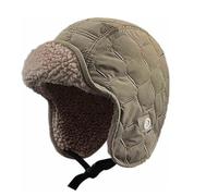 GIBZ Bonnets de Trappeur Polaire avec Cache-Oreilles Bonnet Chapka Russe pour Homme et Femme Chapeau de Trappeur Chaud et Solide Vert 55-59 cm