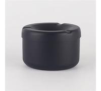 GIBZ Cendriers Coupe-vent Portables 2 Pièces Cendrier à Cigarettes Détachable avec Couvercle Cendrier pour Fumeurs Patio Extérieur du Bureau Noir 2PCS-8cm