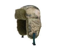 GIBZ Chapeau de Trappeur Matelassée Coupe-Vent Bonnet Chapka Russe pour Homme et Femme Bonnets de Trappeur Chaude d'hiver Vert 55-59 cm