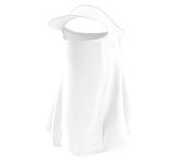 GIBZ Chapeau Pare Soleil Visière Masque Anti-uv Amovible Cache-cou Foulard Casquette Intégrale Protection Complète Visage Cou Respirant Séchage Rapide Pour L'extéRieur Pêche Randonnée Blanc Classique